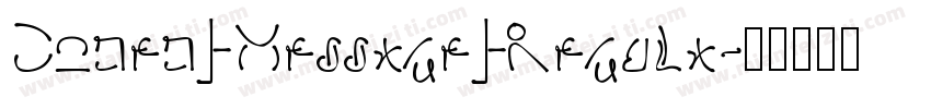 Coded Message Regula字体转换